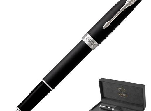 Ручка перьевая Parker Sonnet Matte Black CT цвет чернил черный цвет корпуса черный (артикул производителя 1931521)